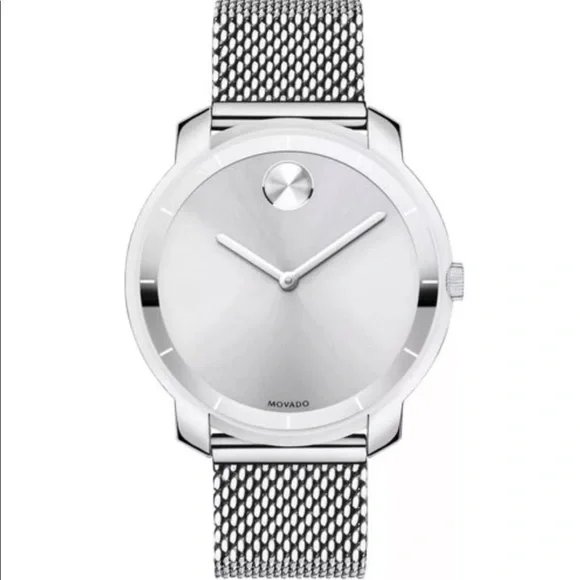 COPY - NEW in Box MOVADO BOLD 36mm Watch Silver Mesh Band $500 Nordstrom Luxury COPY - NEW in Box MOVADO BOLD 36mm Watch Silver Mesh Band  main image 2
